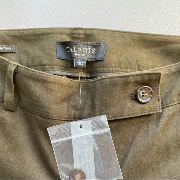 Talbots Chestnut Brown Signature Dress Pant NWT- 4P - Picture 3 of 8